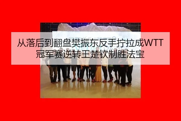 从落后到翻盘樊振东反手拧拉成WTT冠军赛逆转王楚钦制胜法宝